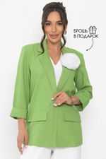 Пиджак льняной Мэрлин (зеленый) Б15429-7М LT Collection