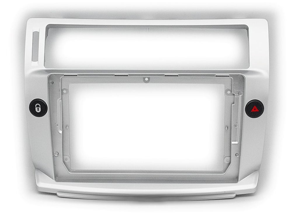 Переходная рамка для Citroen Citroen C4 LA LC C-Triomphe C-Quatre 2004-2014 (серебро) 9.0&quot;