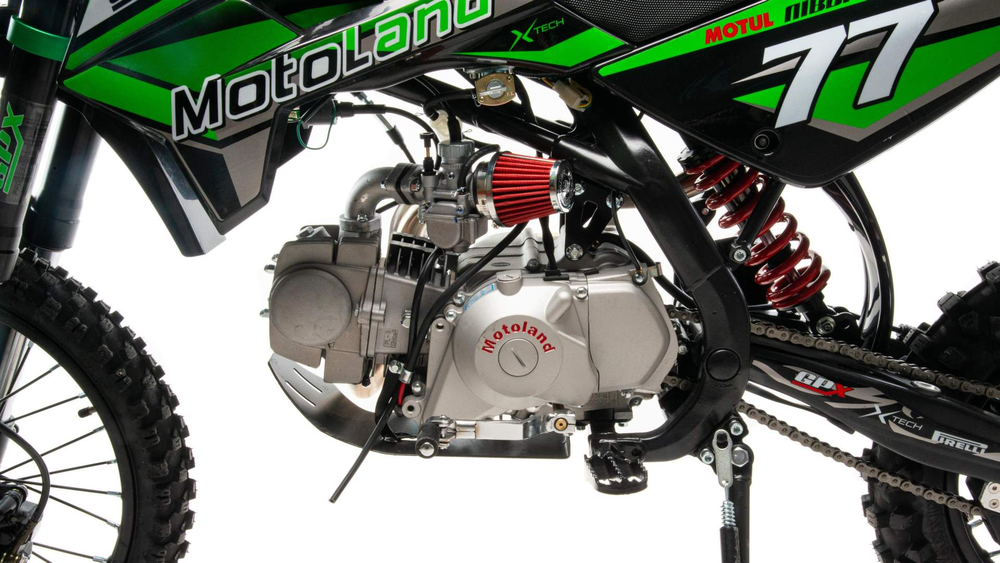 Питбайк Motoland JX125 E зеленый (2022 г.)