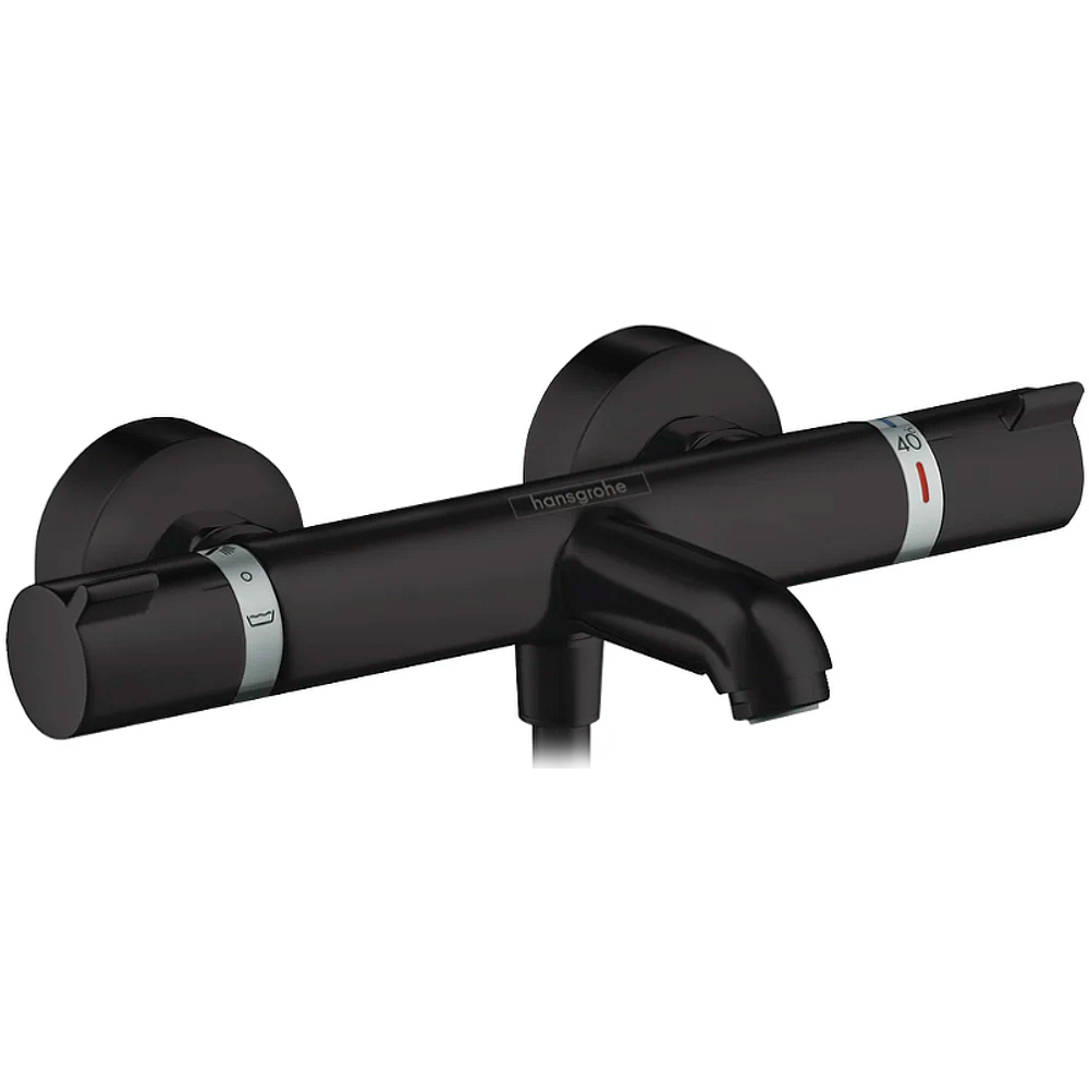 Смеситель для ванны Hansgrohe Ecostat Comfort 13114670 с термостатом черный матовый