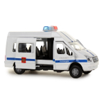 Модель ин. мет. "Ford Transit. Полиция" 13см. свет-звук, двери, багаж., коробка SB-13-02-2 (48) (Техноп