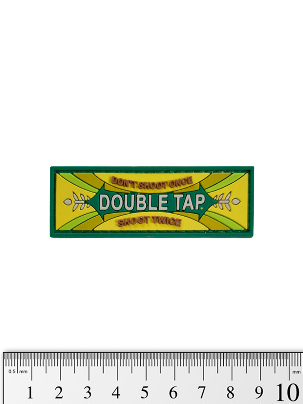 Шеврон Double Tap PVC. Цветной