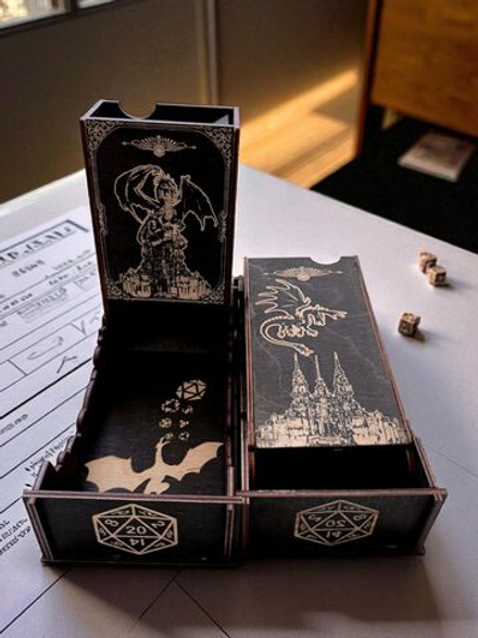 Dice Tower «Дракон и замок» — дерево