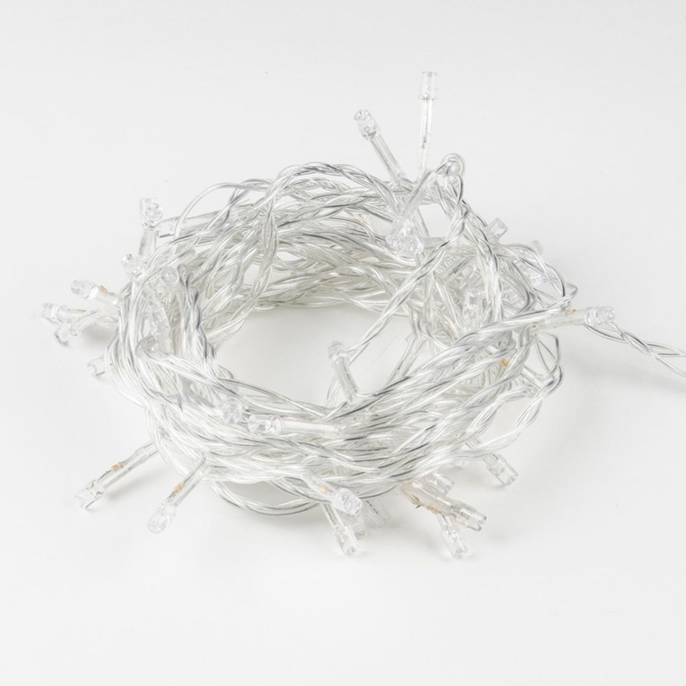 ULD-S0500-050-DTA MULTI IP20 Гирлянда светодиодная с контроллером. 5м. 50 светодиодов. Разноцветный свет. Провод прозрачный. ТМ Uniel