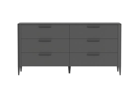 Комод Type 6 ящиков ширина 170 см (темно-серый)