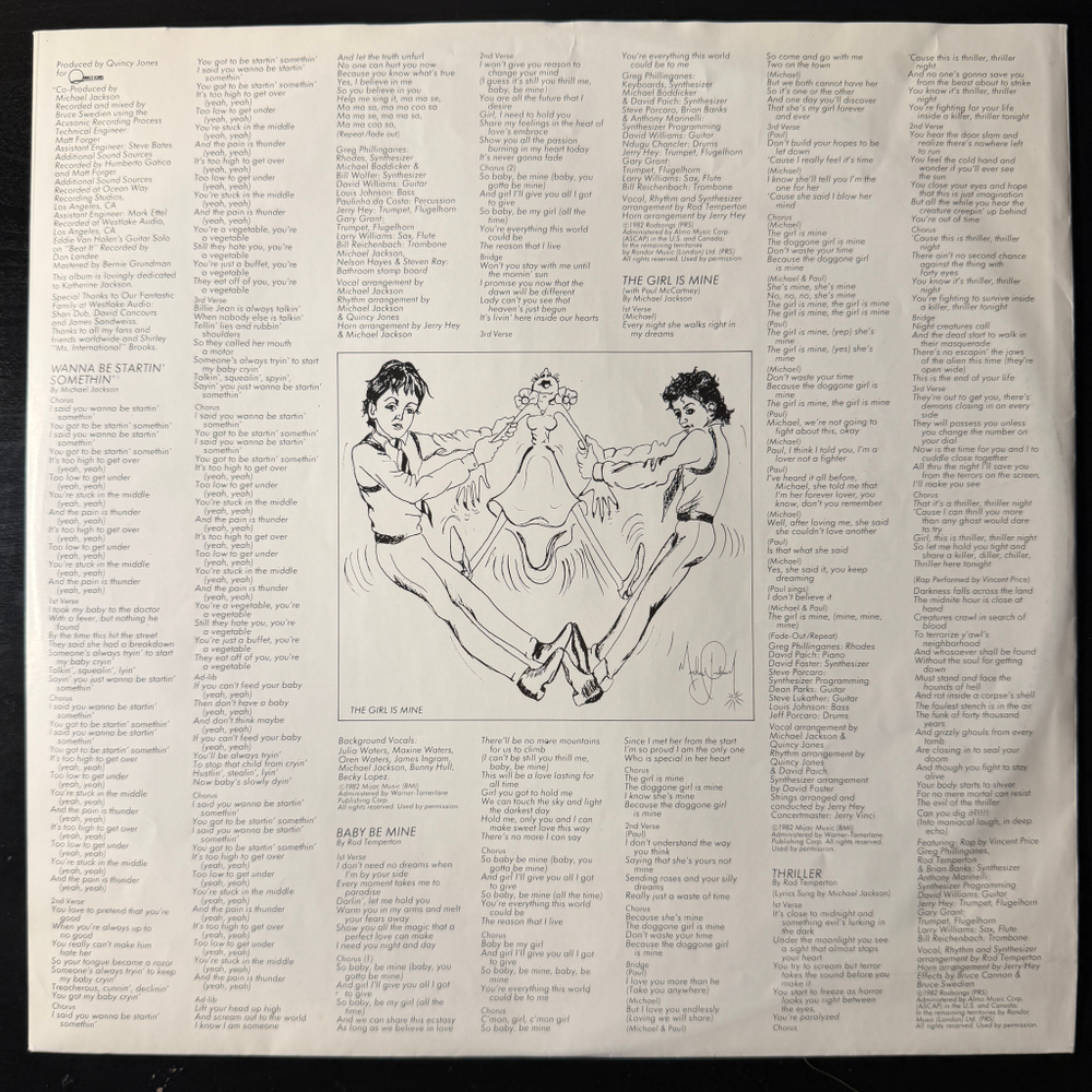 Michael Jackson - Thriller (Голландия 1982г.)