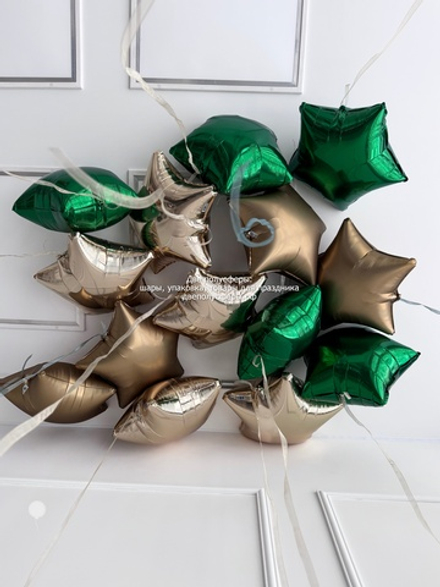 Микс звезд в зеленой гамме