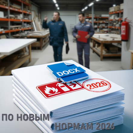 Медицинские учреждения. Инструкция о мерах пожарной безопасности для технических помещений рабочих по обслуживанию 2026 формат Word (.docx)