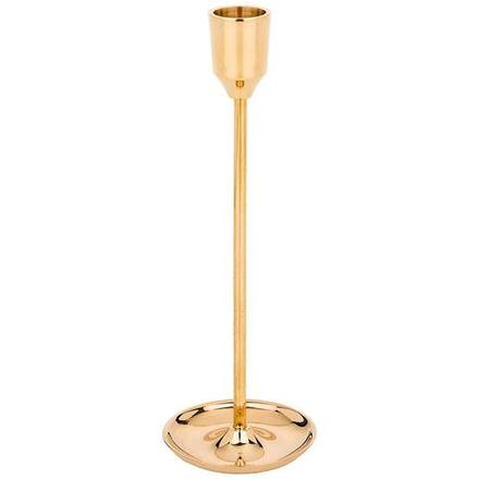 ПОДСВЕЧНИК НА 1 СВЕЧУ. ВЫСОТА=20,5 СМ. ЛАТУНЬ (КОР=48ШТ.)