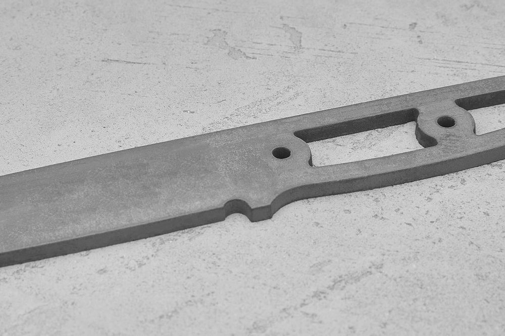 Заготовка для ножа, сталь PGK 3,6мм. Модель "Бушкрафт-I" с клинком 125мм, ТО 62-63HRC