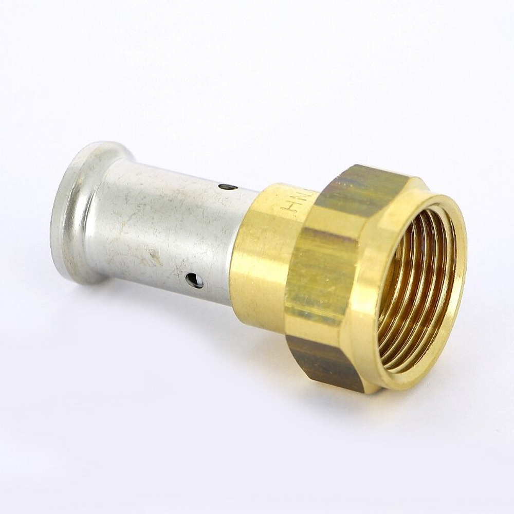 Пресс муфта с накидной гайкой Henco 26 x 3/4*