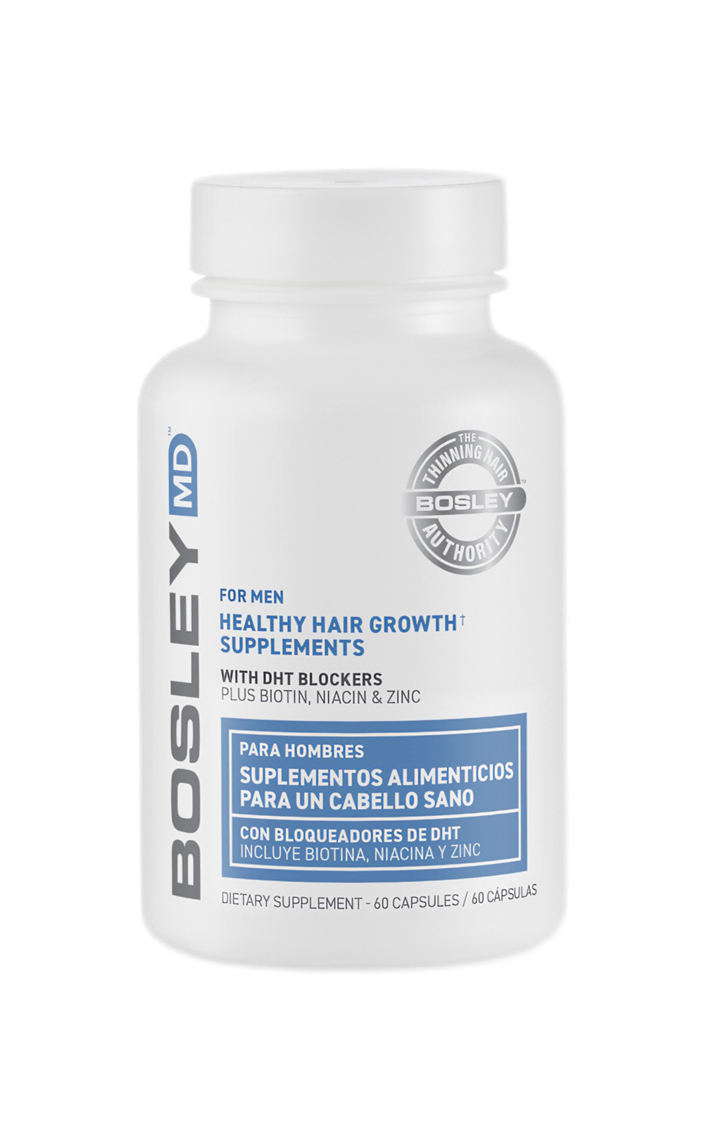 BOSLEY HEALTHY HAIR GROWTH SUPPLEMENTS FOR MEN/ Комплекс витаминно-минеральный для оздоровления и роста волос для мужчин