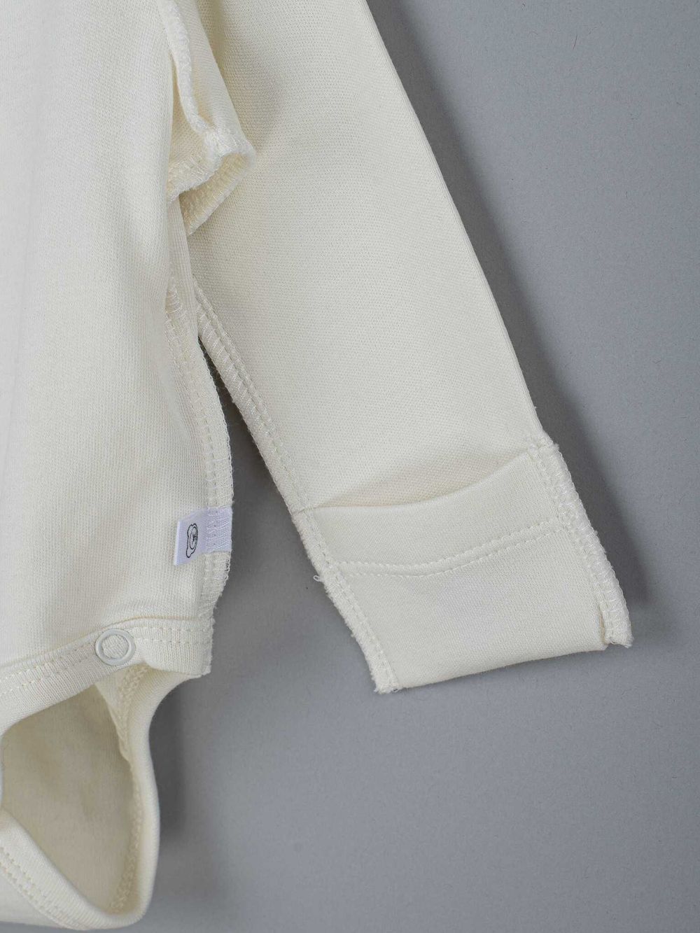 Боди-кимоно с наружными швами "Молоко" 0+