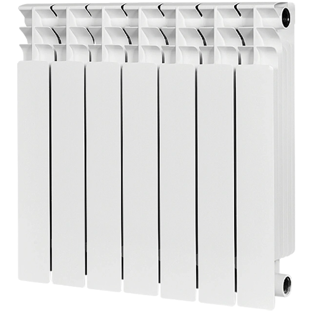 Радиатор биметаллический STOUT TITAN 500 - 7 секций (подключение боковое, цвет белый)