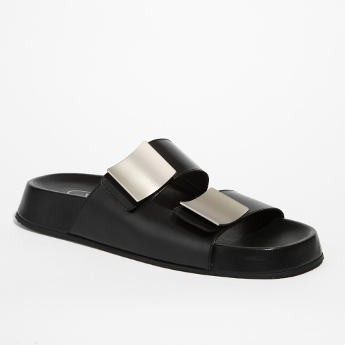 Кожаные шлепанцы Vittorio Virgili 6075 черный