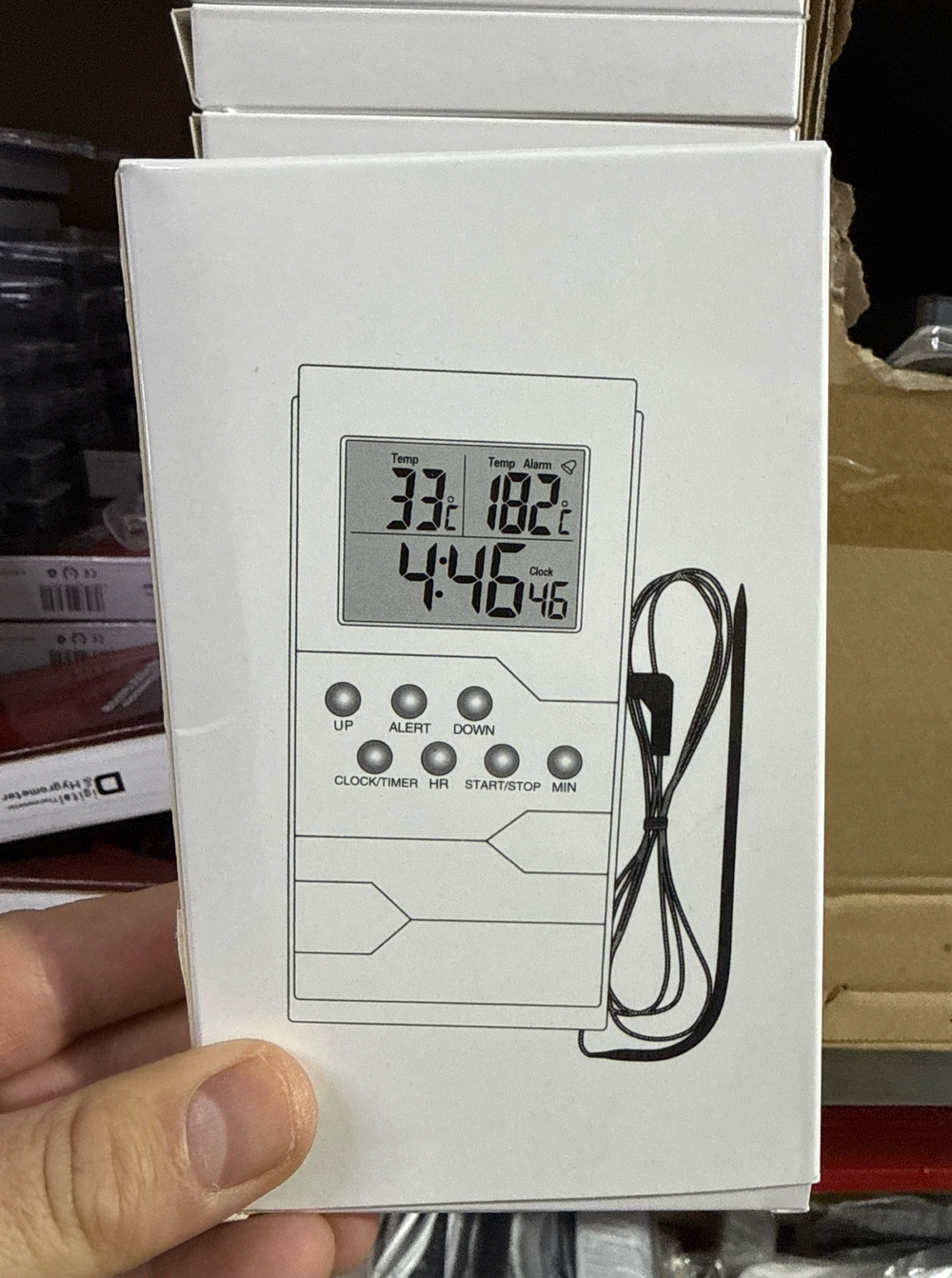 Термометр пищевой белая коробка