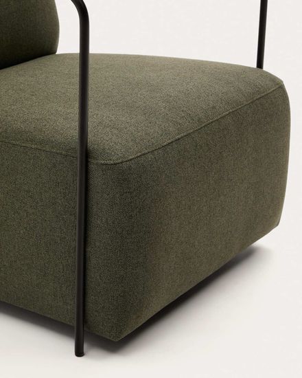 Кресло Gamer зеленого цвета с черным металлом Испания La Forma