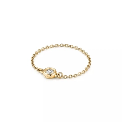 Кольцо из золота 18к(750 проба) с бриллиантом, Tiffany , Yard Ring✨