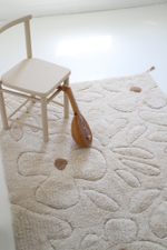 Стираемый коврик Nattiot Gentle Flora (120 x 180 см), хлопок, бежевый