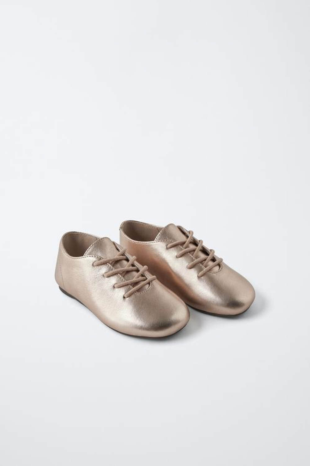 ZARA КОЖАНЫЕ ТУФЛИ, РОЗОВЫЙ