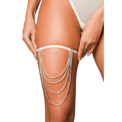 Подвязка с декоративной цепочкой (XS-L)