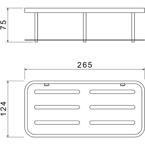 Полка корзина Aquatek AQ4936MB Черная матовая