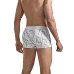 Мужские трусы хипсы серые с принтом Clever LAZOS TRUNKS 169012