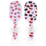 Расческа массажная овальная «Коллекция ИМАНИ - ФАНТА», микс 4 дизайна, 23*7,5см (PVC подвес)