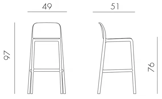 Барный стул Faro тортора