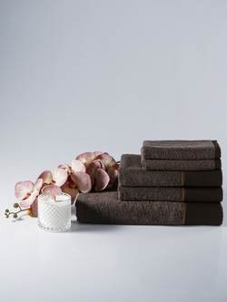 Набор полотенец 3шт Claire Batiste Atelier Brise тёмно-коричневый