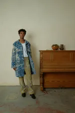 Куртка Soeurs Длинная 2 / Long Padded 2 синяя