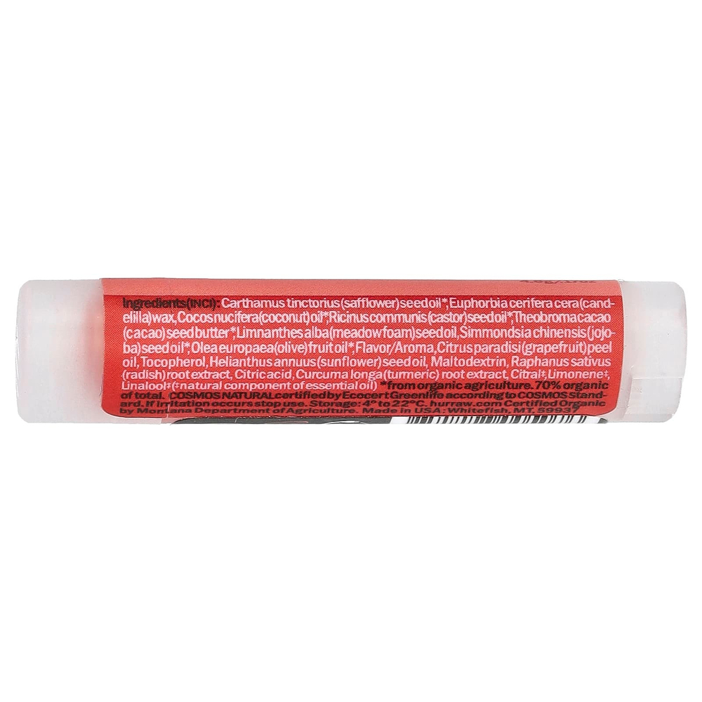 Hurraw! Balm, бальзам для губ, грейпфрут, 4,8 г (0,17 унции)
