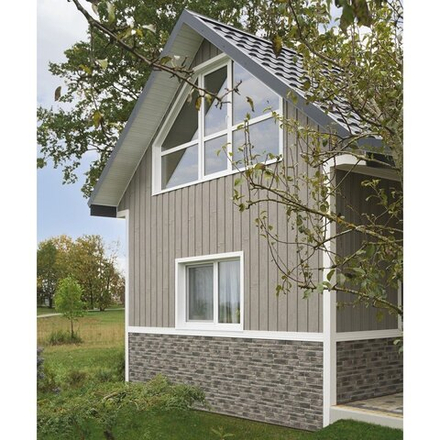 Фасадная панель Скандинавия S-Lock Туманный фьорд 197*1950мм 0,384м2