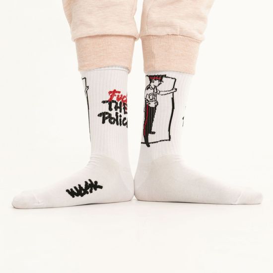 Носки st.Friday F#!& the police by Wask