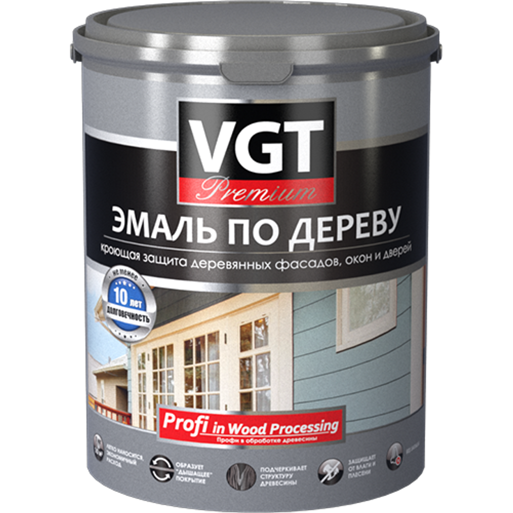 VGT Эмаль ВДАК -1179 по дереву темно-коричневая " Профи" 1 кг