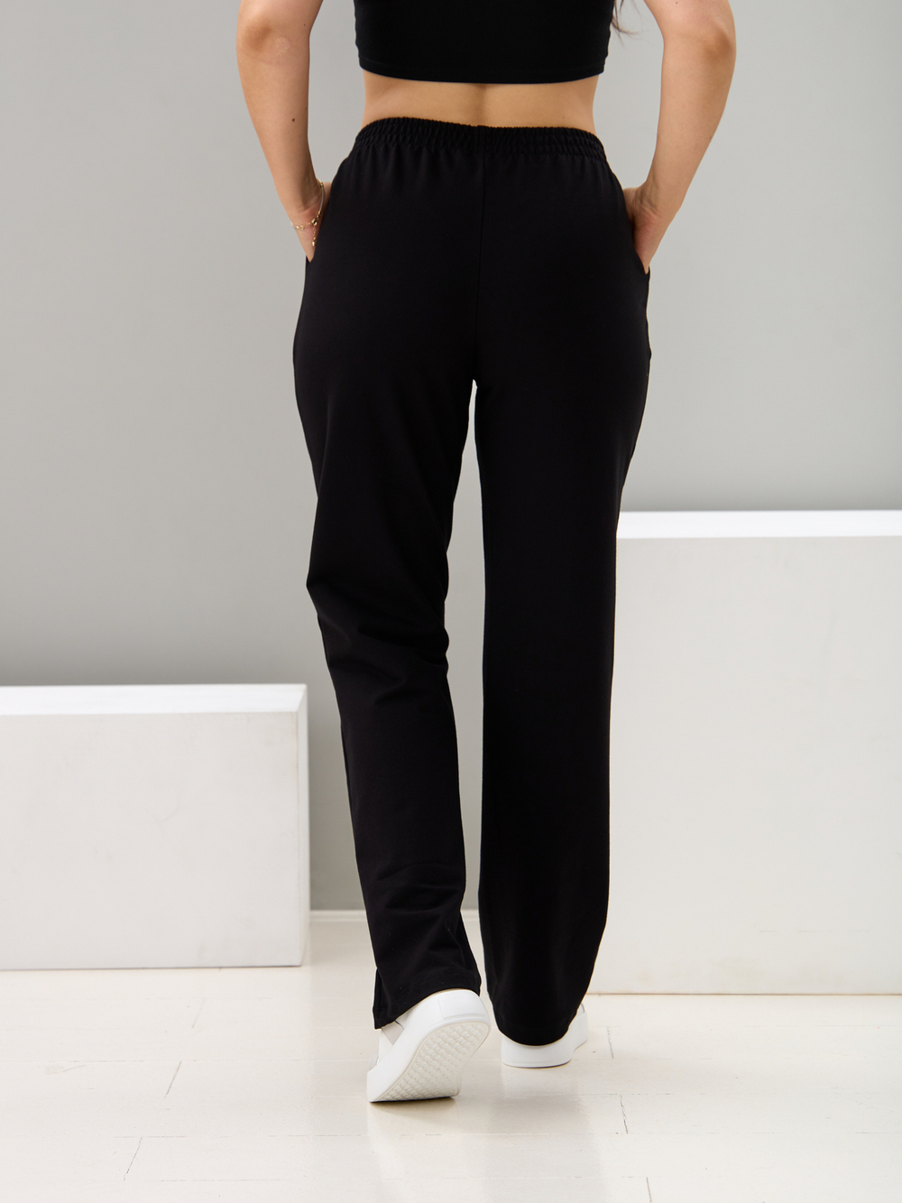 Костюм с брюками КБ-384/черный-п