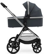Коляска Agex Life 3 в 1 хромированная рама с автокреслом i-Safe S Grey ALM606 Midnight Grey (Темно-серый)