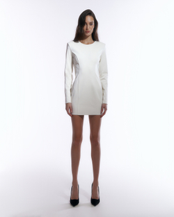 Платье мини из премиальной экокожи