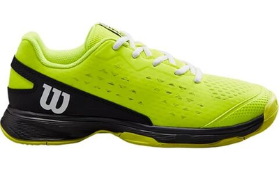 детские Кроссовки теннисные Wilson Rush Pro JR L - safety yellow/black/white
