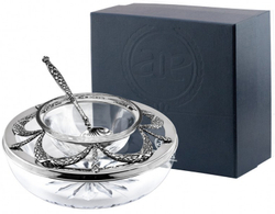 Икорница «Триумфальная» с ложкой для икры