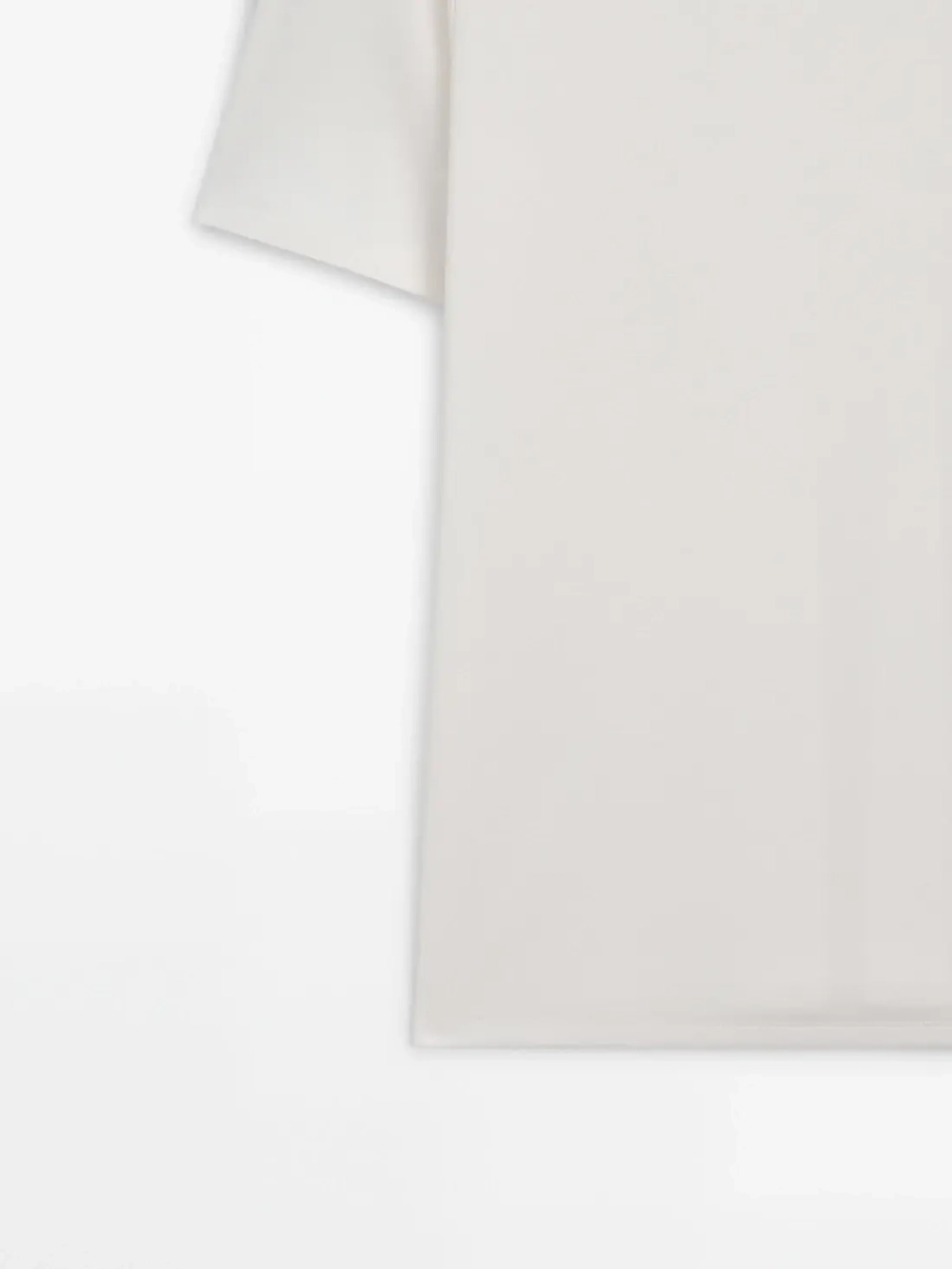 Massimo Dutti Футболка из смесового хлопка, натуральный, кремовый