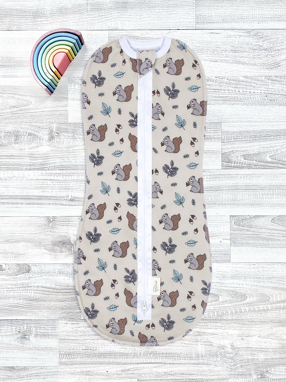 Утеплённый кокон Mjolk Белочки