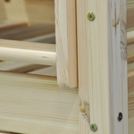 Кровать двухъярусная, 90х200х145, Дана, для детей, деревянная, лак, Dipriz