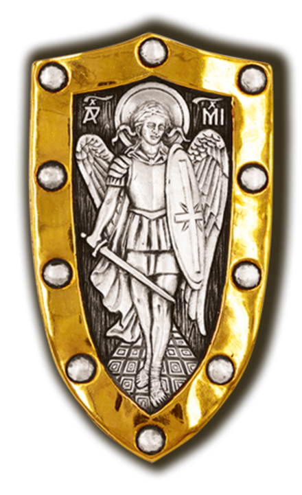 Нательная икона Архангела Михаила. Серебро 925 пробы.