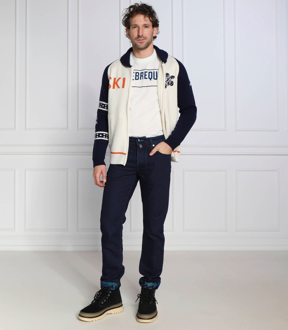 Хлопковый свитер calabre Vilebrequin - темно-синий(CLBC3S51)