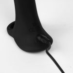 Черная насадка на член с 20 режимами вибрации - 14,5 см (Цвет: черный)