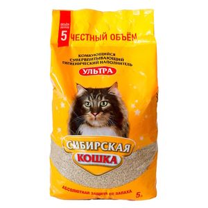 Наполнитель для кошачьего туалета, Сибирская Кошка "Ультра"