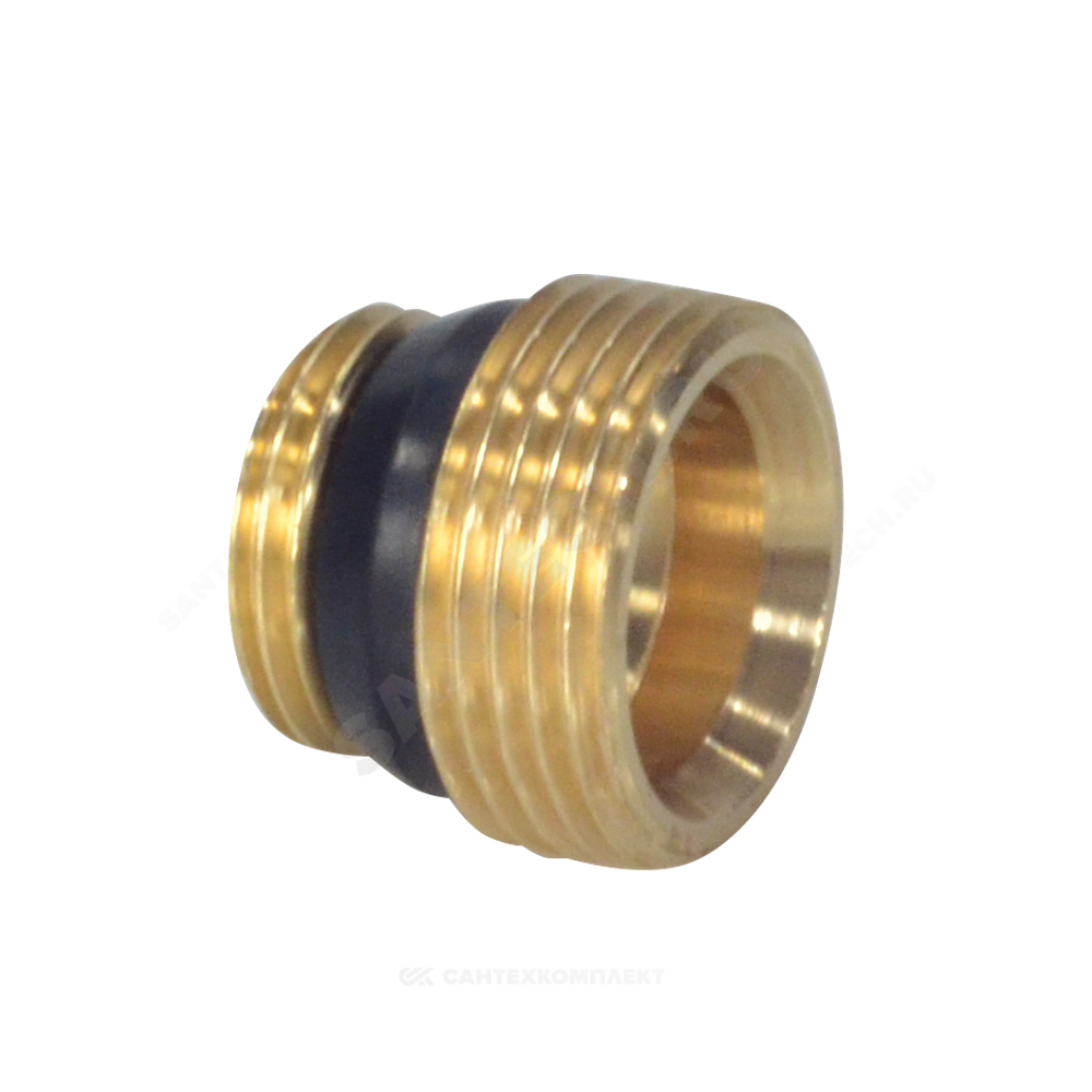 Переходник латунь 1/2"x3/4" под евроконус НР R483 Giacomini R483Y023