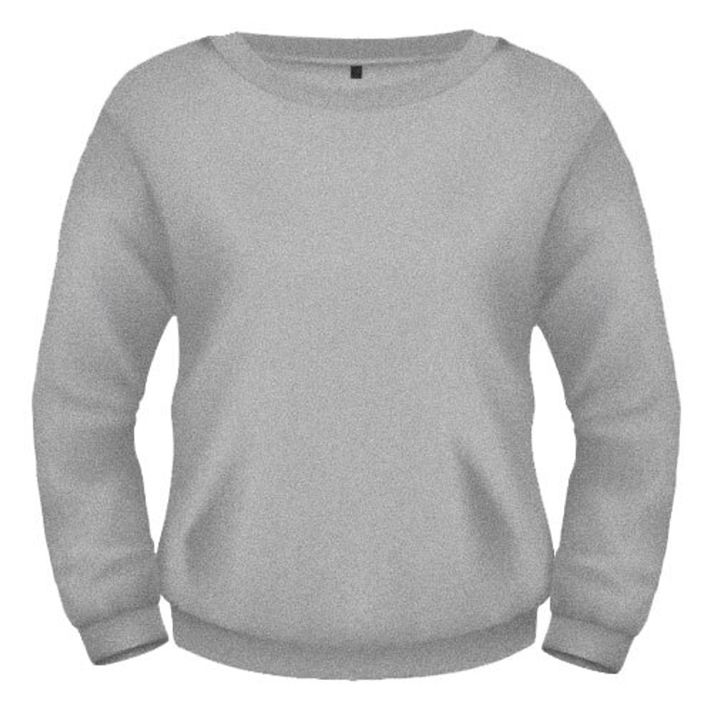 СВИТШОТ ЖЕНСКИЙ ФЛИС, 280 гр, темн.меланж, M-301_46 (М)