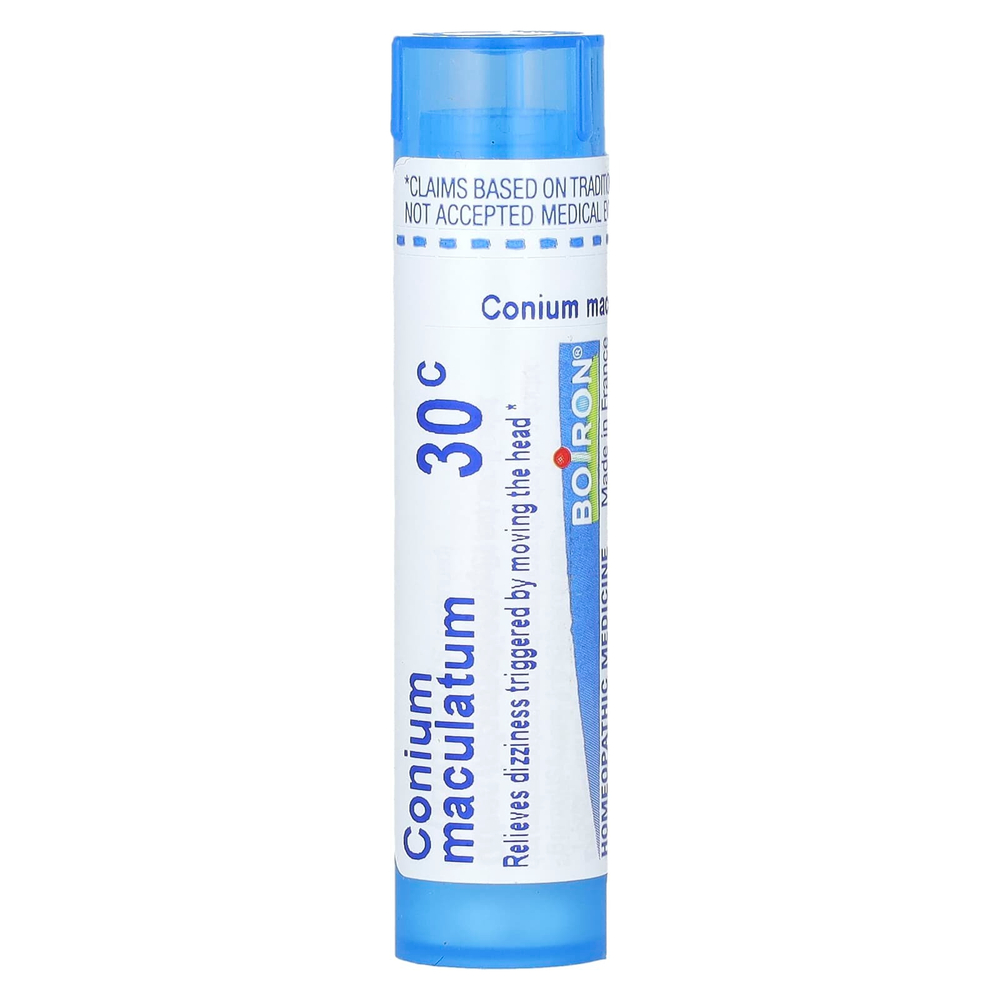 Boiron, Conium Maculatum, 30C, для облегчения головокружения, прибл. 80 гранул